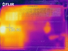Wärmeentwicklung Unterseite (Leerlauf)