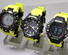 Von links nach rechts: der Casio GW-9500MRY-1A9 Mudman, GR-B300RY-1A9 GravityMaster, GPR-H1000RY-1A9 RangeMan (Bildquelle: @geesgshock auf Instagram).