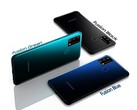 Das Samsung Galaxy F41 ist in den Farben Fusion Green, Fusion Black und Fusion Blue erhältlich. (Bild: Samsung)