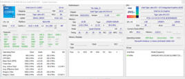 Systeminfo: HWinfo Summary