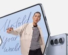 Das Samsung Galaxy Z Fold5 ist in einem ersten offiziellen Pressebild geleakt. (Bild: MySmartPrice, editiert)