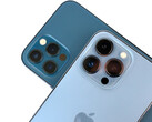 Das iPhone 13 Pro (oben) und sein Vorgänger (unten)