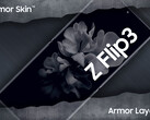 Deutlich widerstandsfähiger dank Armor Skin und Armor Layer: Samsung Galaxy Z Flip3 und Galaxy Z Flip Fold. (Bild: LetsGoDigital)