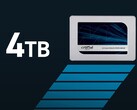 Amazon Italien hat die 4TB-Version der MX500 für unter 200 Euro im Angebot (Bild: Crucial)