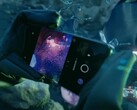 Das Oppo Find X3 Pro bietet sich auch auf einem fremden Planeten als Mikroskop an, um Gesteinsproben zu untersuchen. (Bild: Oppo Sci-Fi-Movie)
