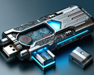 Sicheres USB-Flash-Laufwerk (erstellt mit DALL-E 3)