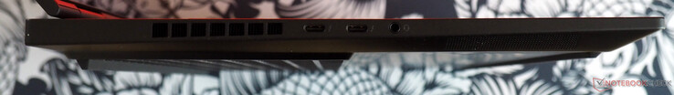 linke Seite: 2x Thunderbolt 4 (PD), 3.5 mm Klinke