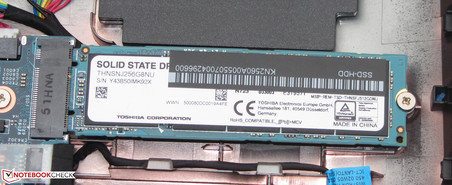 Eine SSD dient als Systemlaufwerk.