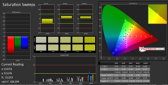 CalMAN: SaturationSweeps kalibriert