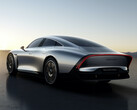 Das ungewöhnliche aber windschnittige Heck des Mercedes EQXX trägt zur hohen Reichweite des elektrischen Konzeptautos bei (Bild: Mercedes-Benz)